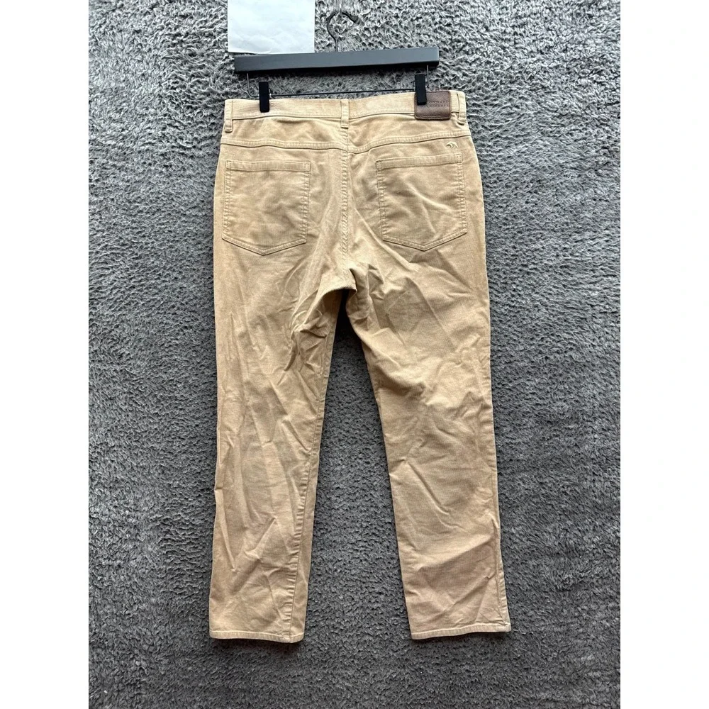 Onward Reserve Corduroy Five Pocket Straight Leg Pants Tan Mens Size 30 x 30